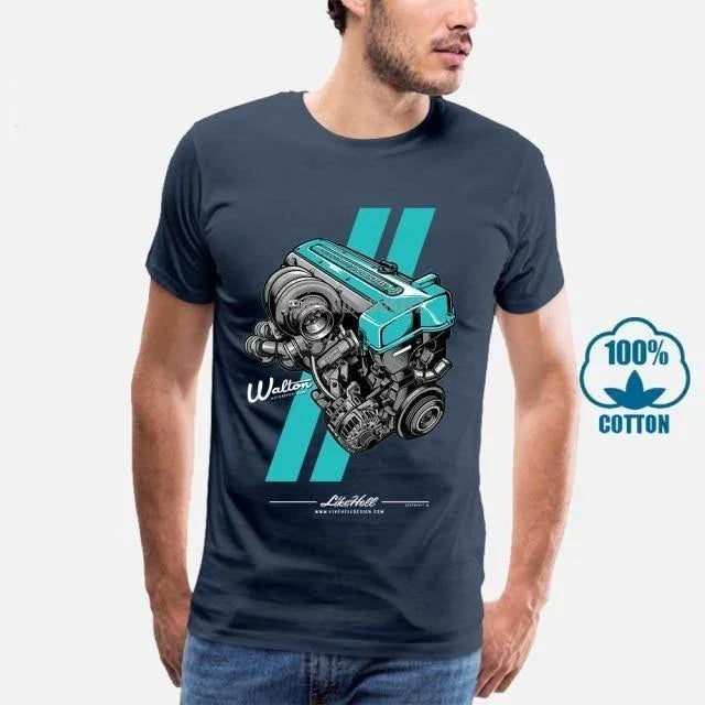 Toyota 2JZ engine 100% cotton T-shirt -9 colors!