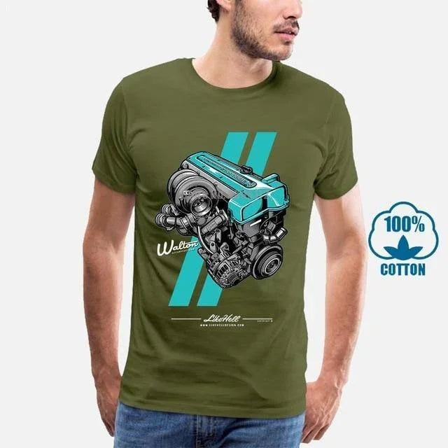 Toyota 2JZ engine 100% cotton T-shirt -9 colors!