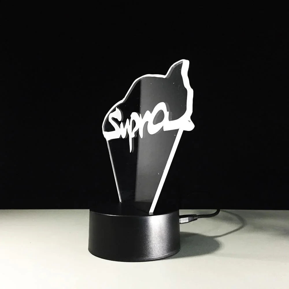 Toyota Supra emblem LED lamp