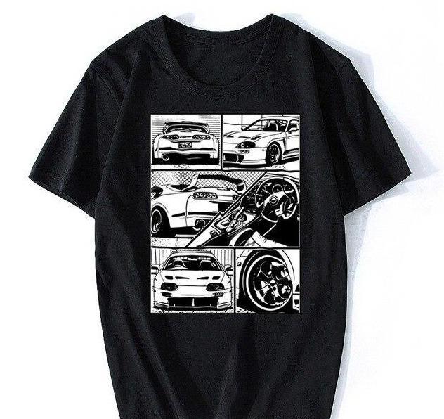 Toyota Supra JZA80 manga style T Shirt